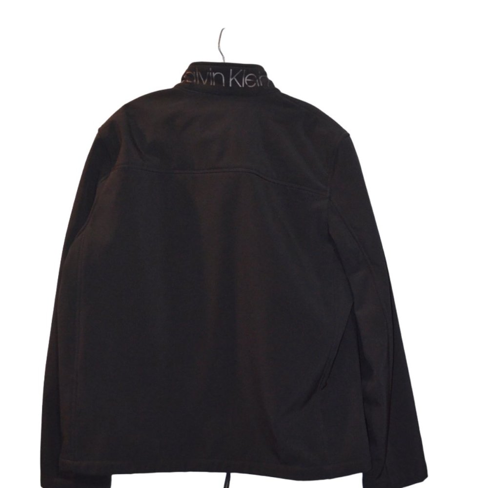 Calvin Klein Water Resistant Breathable 4 Way Stretch Coat Black Men L - Picture 3 of 6